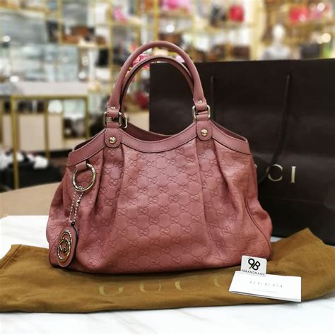 gucci sukey pink|Gucci guccissima tote.